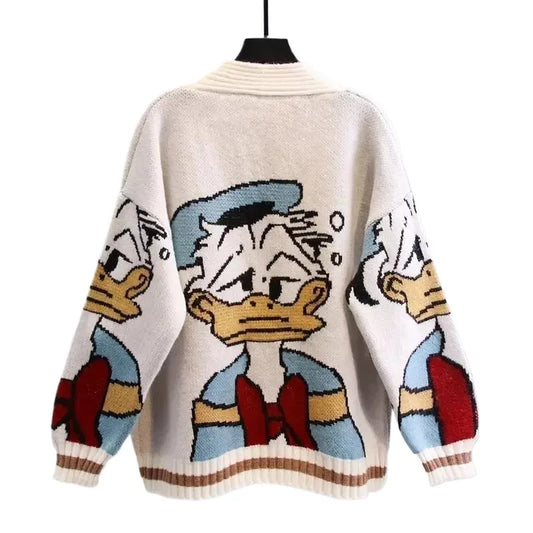 Cozy Donald Duck Cardigan