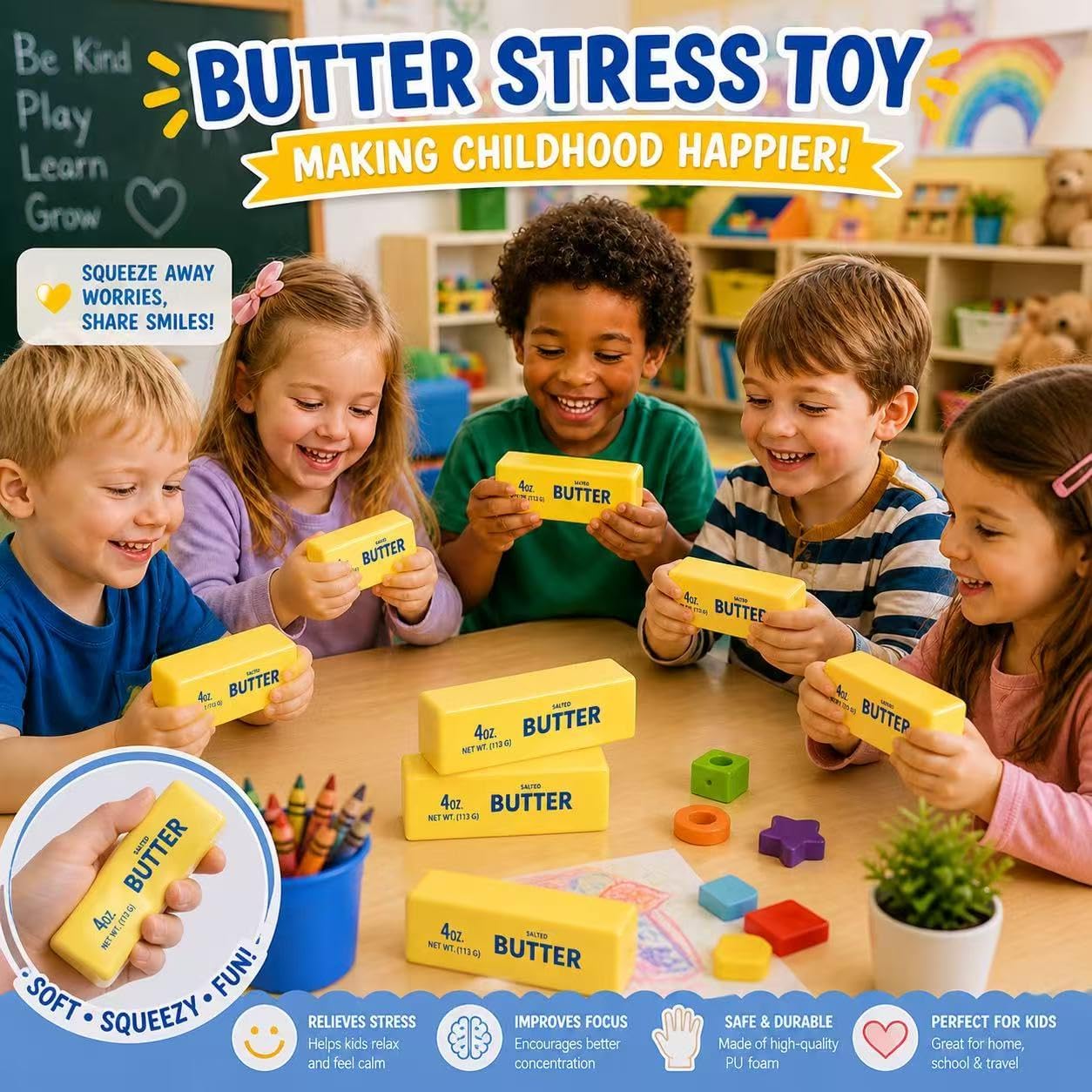 Butter Stick Stress Relievers