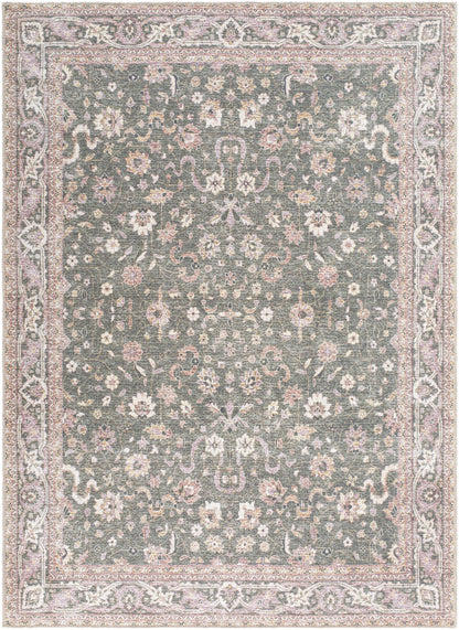 Alyson Vintage Flat Pile Washable Rug