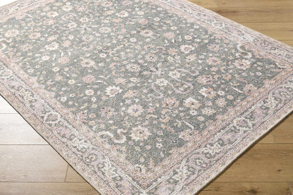 Alyson Vintage Flat Pile Washable Rug