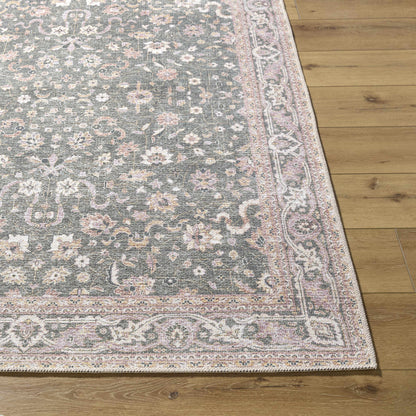Alyson Vintage Flat Pile Washable Rug