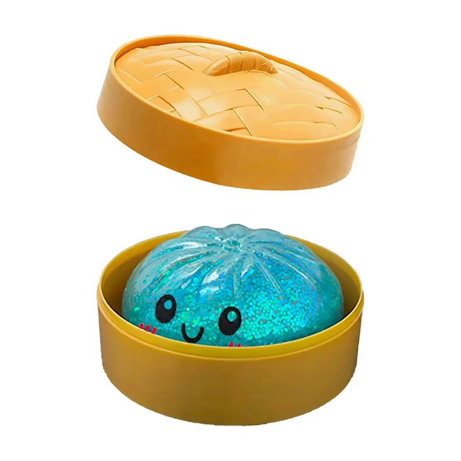 Glittery Sensory Squish Dumplings