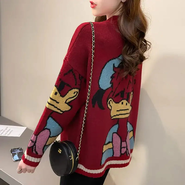 Cozy Donald Duck Cardigan