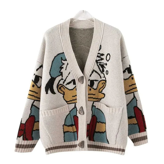 Cozy Donald Duck Cardigan